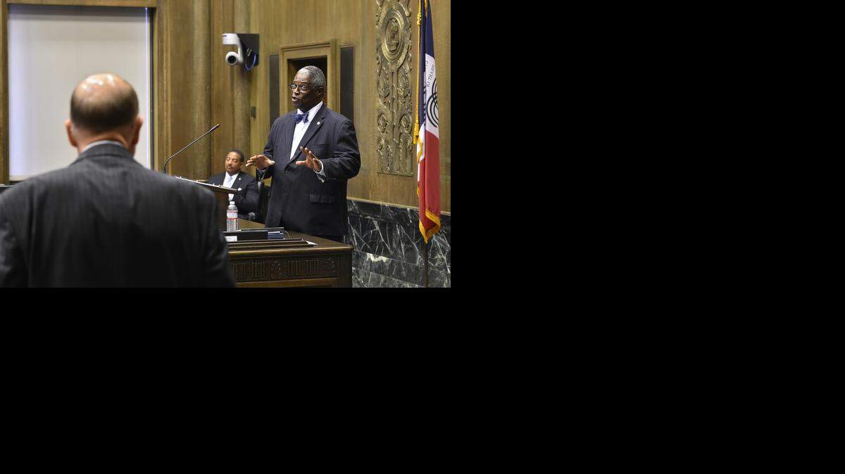 
One source of political friction for Mayor Sly James: his support of a plan to privatize ambulance billing. On Thursday, the City Council reversed course and repealed the plan. James clashed with Councilman John Sharp (left) on the issue.
