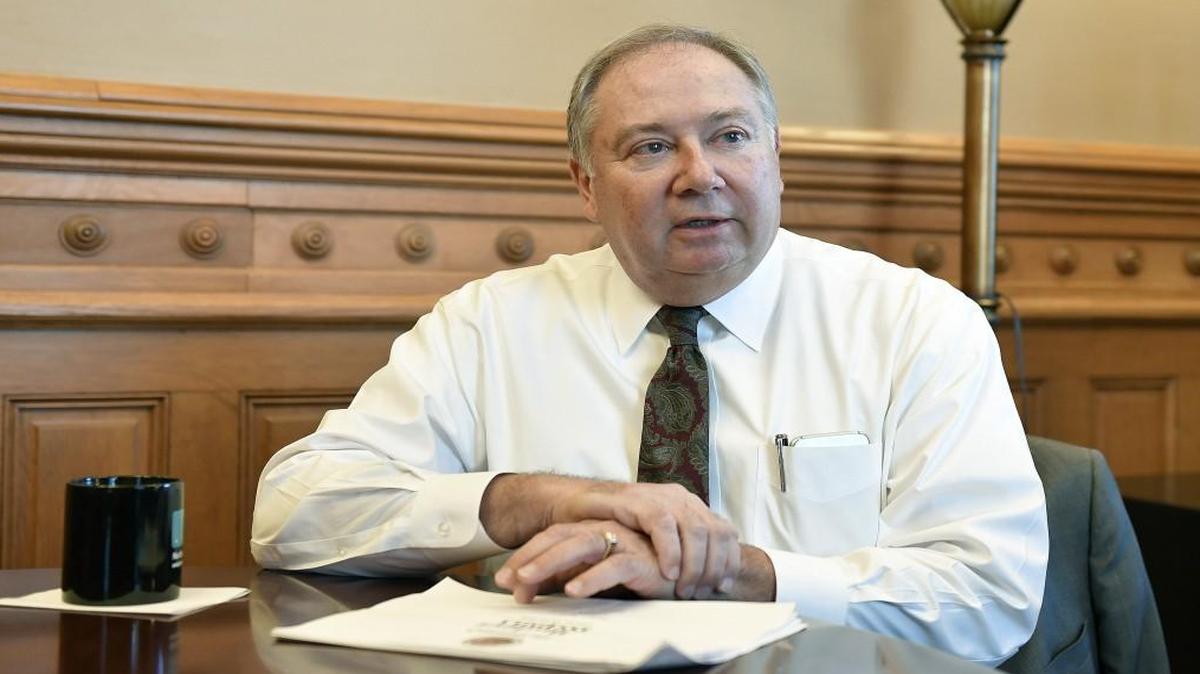 Senate Majority Leader Jim Denning, an Overland Park Republican, warned his fellow Republicans to keep it serious this week when they debated a flat tax bill.