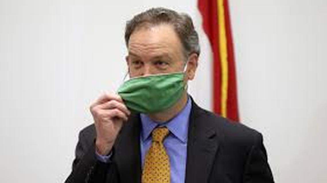 St. Louis County Executive Sam Page. A judge has blocked Page Tuesday from enforcing a mask mandate.