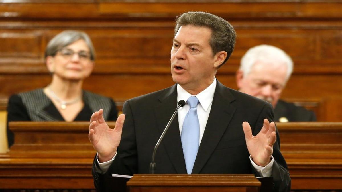 Kansas Gov. Sam Brownback defended his policies and criticized the president in his annual State of the State speech, delivered to a joint session of the Kansas House and Senate in Topeka on Tuesday.