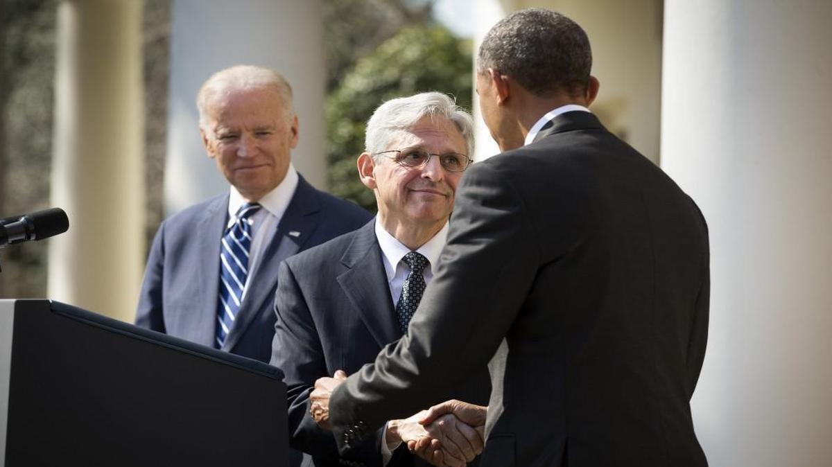 The Supreme Court this week split 4-4 on a case for the first time since Justice Antonin Scalia’s death. Democrats are using the case, and others, to increase pressure on Senate Republicans to take up President Barack Obama’s nomination of Merrick Garland (center) for the empty Supreme Court seat. Vice President Joe Biden (left) said Thursday that with an evenly divided court, “the meaning and extent of your federal constitutional rights … all could depend on where you happen to live.”