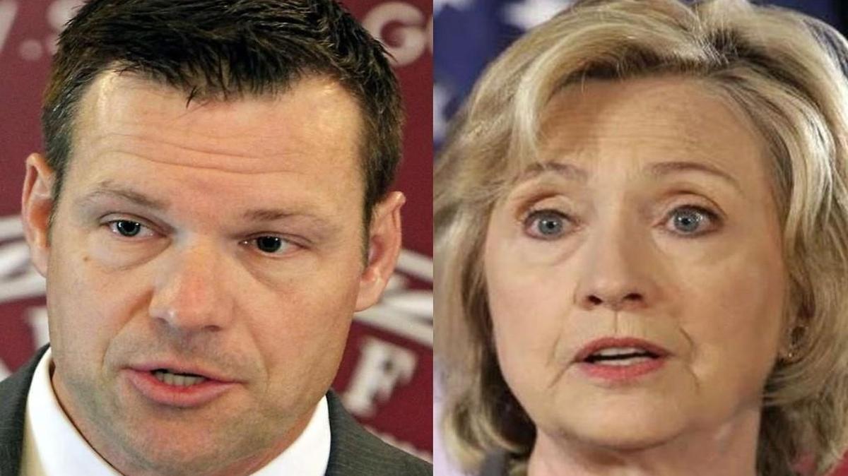 
Kris Kobach says Kansas has “the most secure election system in the country.” Hillary Clinton’s campaign says Kobach’s policies go in the opposite direction of voter access. 

