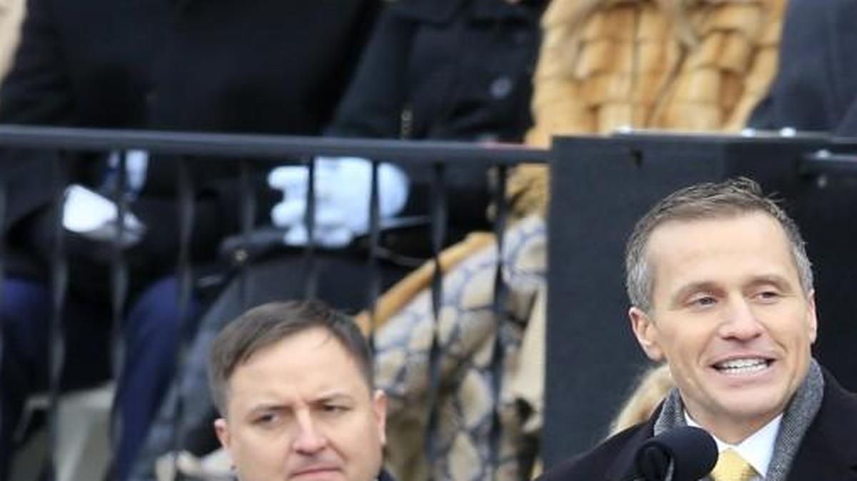 Missouri Gov. Eric Greitens gave his inaugural address from the steps of the capitol last week in Jefferson City.
