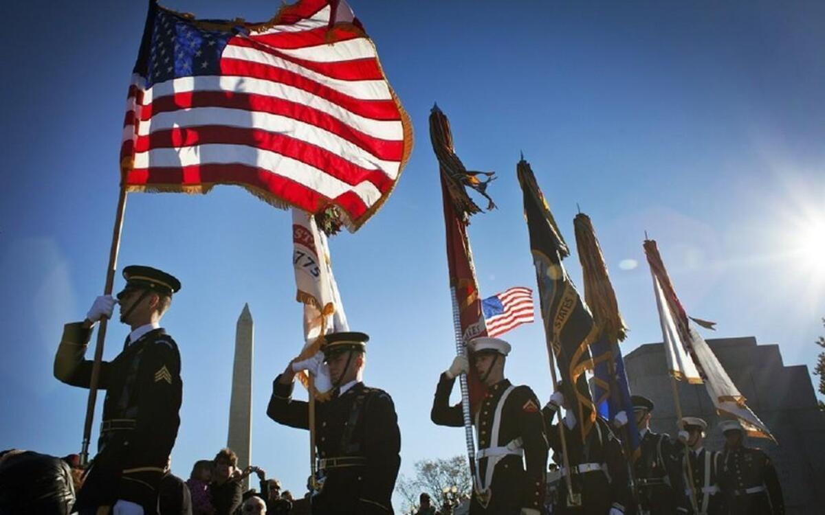 
A Veterans Day ceremony in Washington, D.C.
