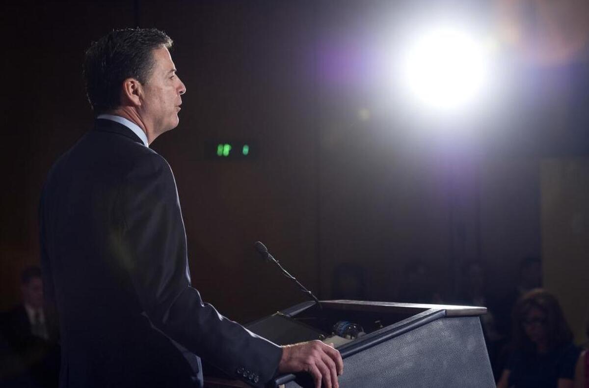 FBI Director James Comey said Tuesday the FBI will not recommend criminal charges in its investigation into Hillary Clinton’s use of a private email server while secretary of state.