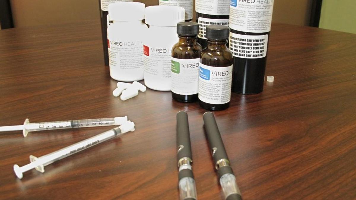 Kansas families wanting to use hemp oil to help their children suffering from seizure disorders spoke to a state Senate committee Wednesday. Some kinds of medical marijuana (pictured) are allowed in New York.