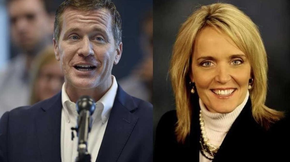 Gov. Eric Greitens and Education Commissioner Margie Vandeven pictured here.