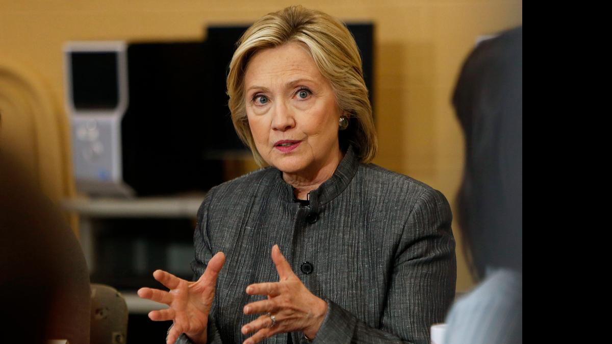 
Democratic presidential hopeful Hillary Rodham Clinton
