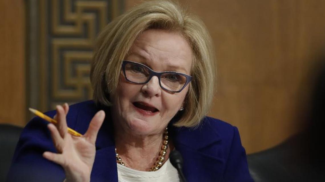 Sen. Claire McCaskill of Missouri broke with her fellow Democrats with her shutdown vote Friday night.