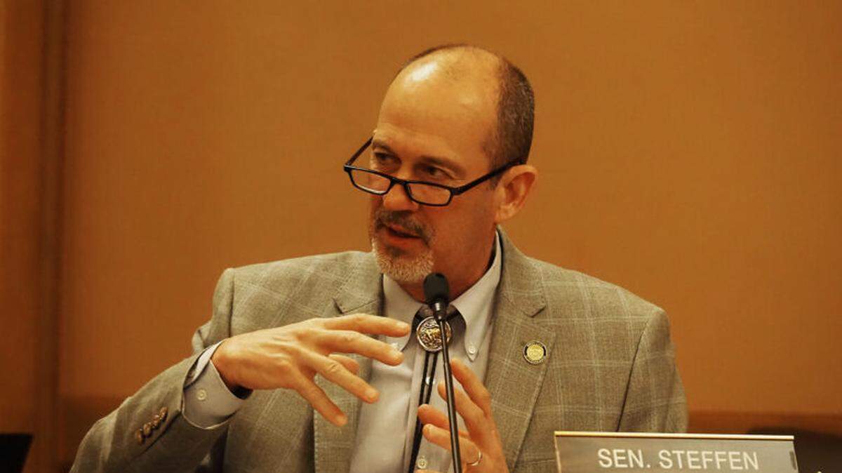 Sen. Mark Steffen. Steffen, a physician, said he is under investigation by the Kansas Board of Healing Arts.
