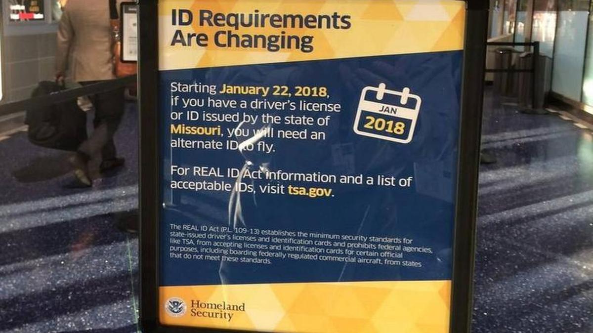 Congress passed the Real ID law in 2005 as part of the security response to the Sept. 11 attacks. It requires states to meet minimum requirements for driver’s licenses and other documents. Missouri is one of five states that aren’t compliant.