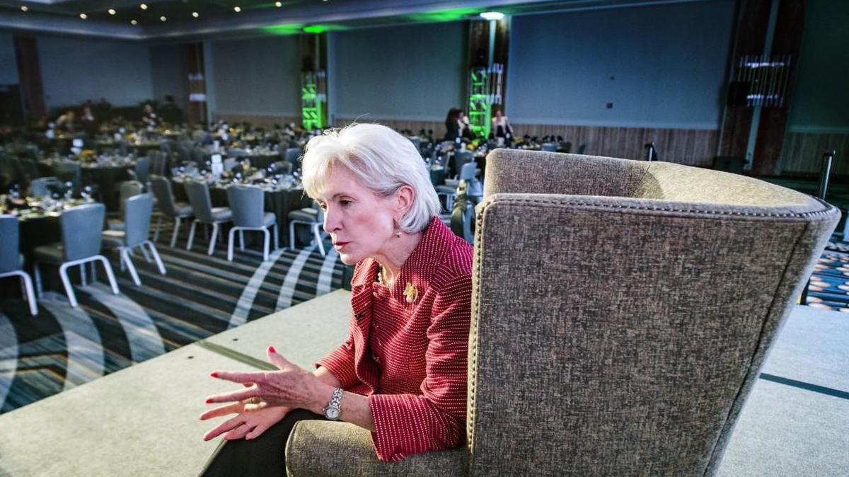 Before speaking at the Center for Practical Bioethics’ annual dinner Wednesday in Kansas City, former Kansas Gov. Kathleen Sebelius talked about how uncertainty could sink the Affordable Care Act without a formal repeal.