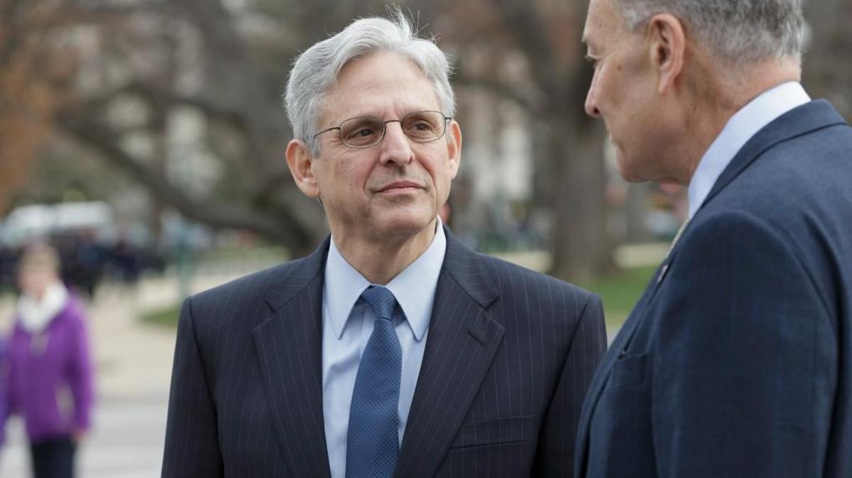 Federal appeals court judge Merrick Garland, left, President Barack Obama’s choice to replace the late Justice Antonin Scalia on the Supreme Court, meets with Sen. Chuck Schumer, D-N.Y., a member of the Senate Judiciary Committee which considers judicial nominations, at the Capitol in Washington, Tuesday.