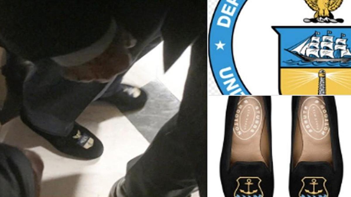 Commerce Secretary Wilbur Ross wore a pair of custom velvet slippers to Trump’s speech to Congress Tuesday night.