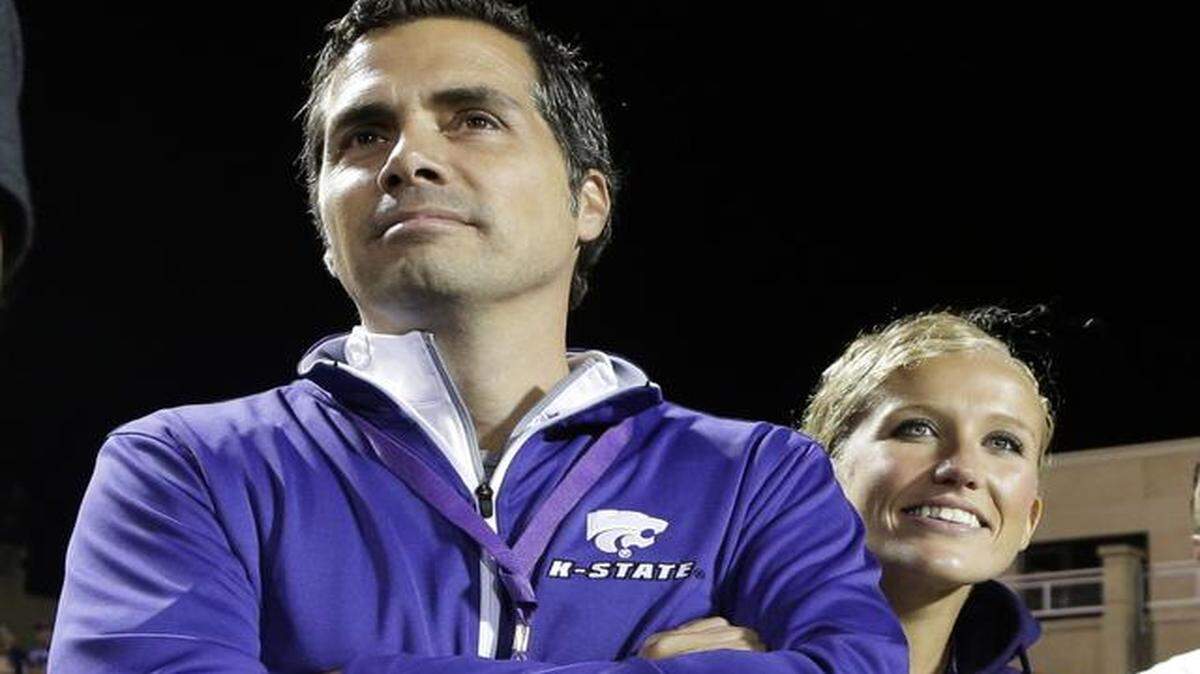 
Greg Orman, the independent candidate who is challenging incumbent Republican Pat Roberts, would be one of the richest U.S. senators if he is elected Nov. 4. Orman and his wife, Sybil, watched from the sidelines as Kansas State played Auburn on Thursday in Manhattan, Kan.
