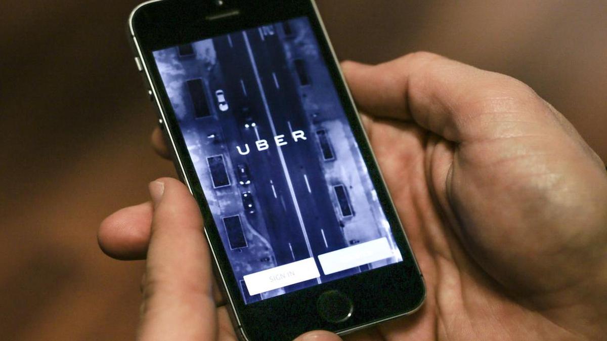 
Uber relies on a smarthpone app to connect drivers and riders.
