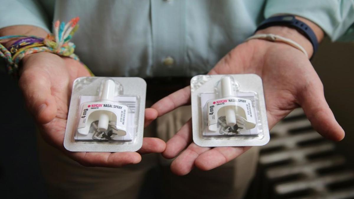 Naloxone, a nasal spray, can reverse an opioid overdose. Two doses of the opioid antagonist cost about $75.