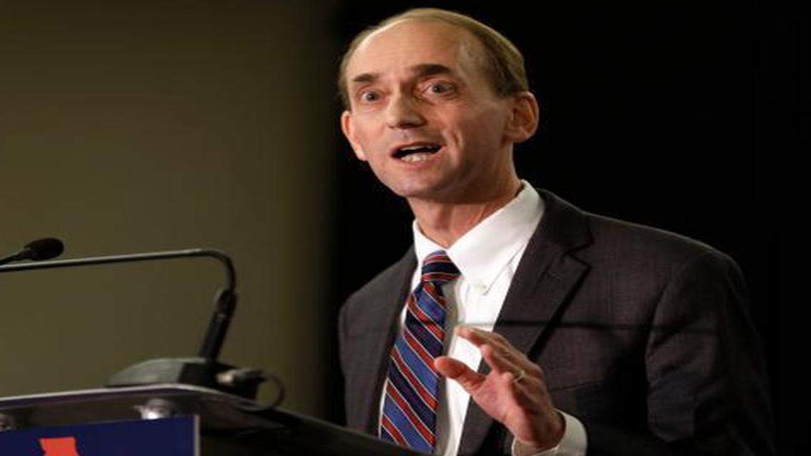 
Missouri Auditor Tom Schweich announced his candidacy for governor in January in St. Louis. 
