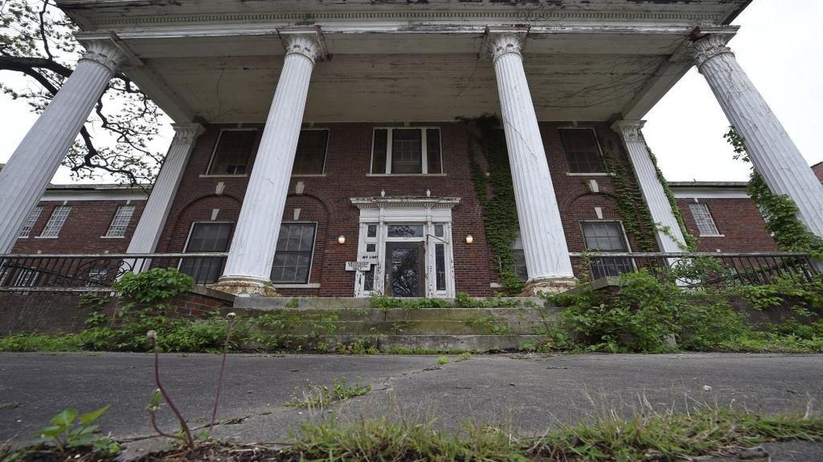The Rush building, built in 1931, now stands vacant on the grounds of the Osawatomie State Hospital in Osawatomie, Kan.