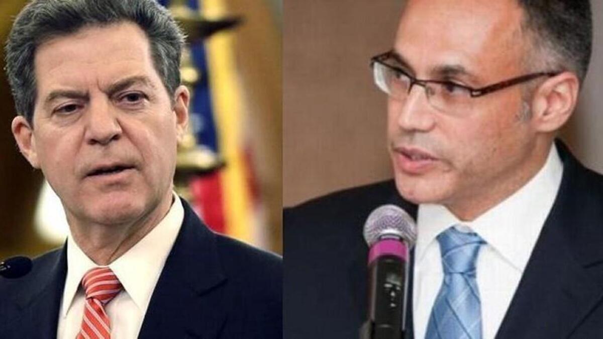 Gov. Sam Brownback’s office (left) on Friday criticized the performance and judgment of Antonio Soave, his former secretary of commerce, in a marked departure from the governor’s statements in the past.