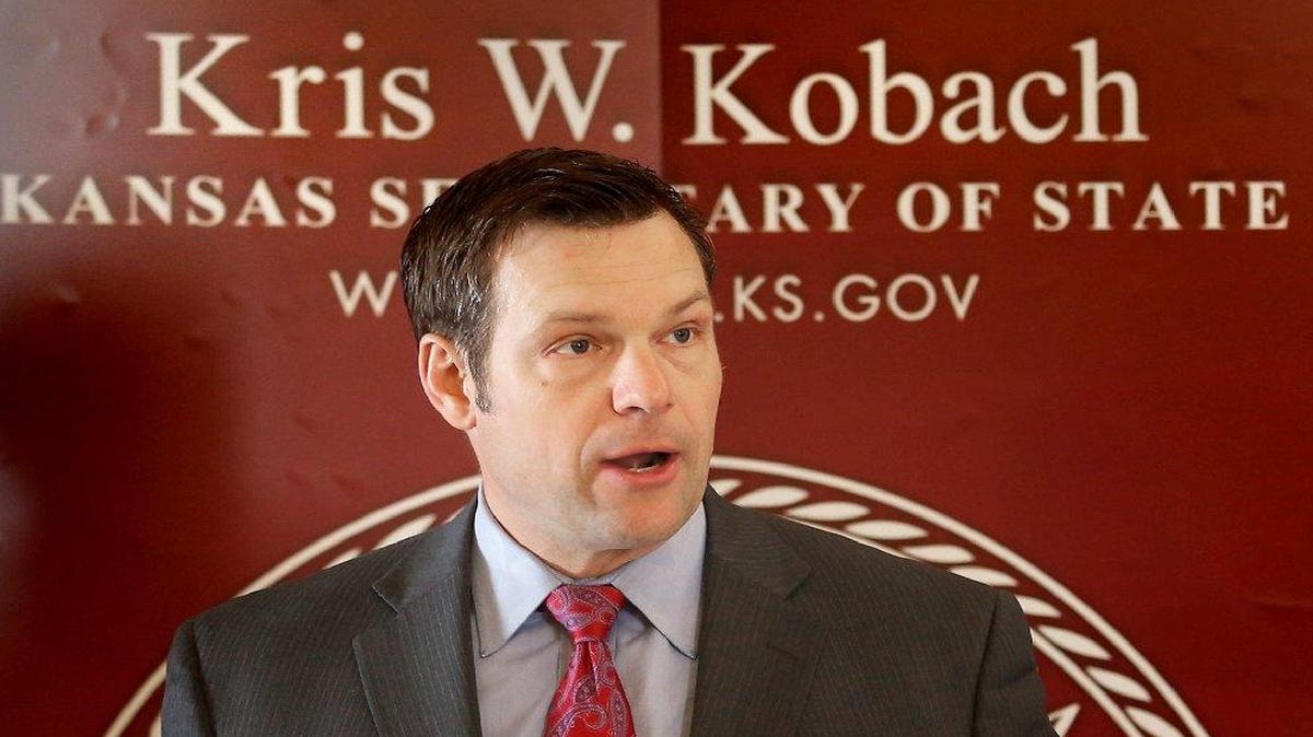 Kansas Secretary of State Kris Kobach