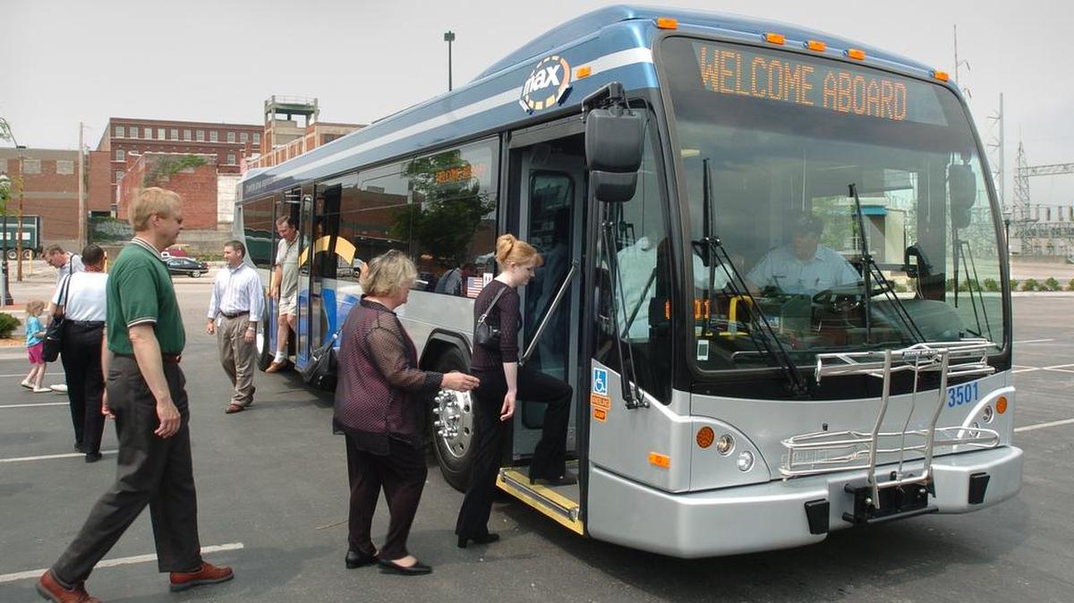 
MAX buses have enhanced amenities such as frequent and faster service, wider windows and more aisle space. 
