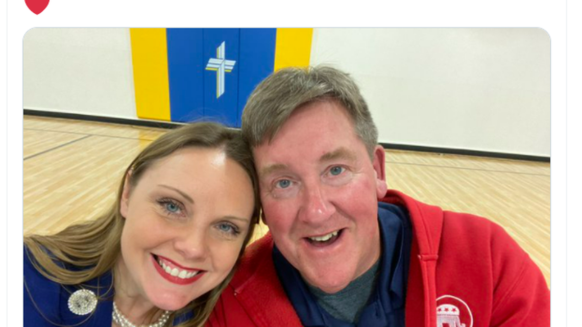 A Twitter post from Rep. Sara Walsh announcing the death of her husband, Steve Walsh.