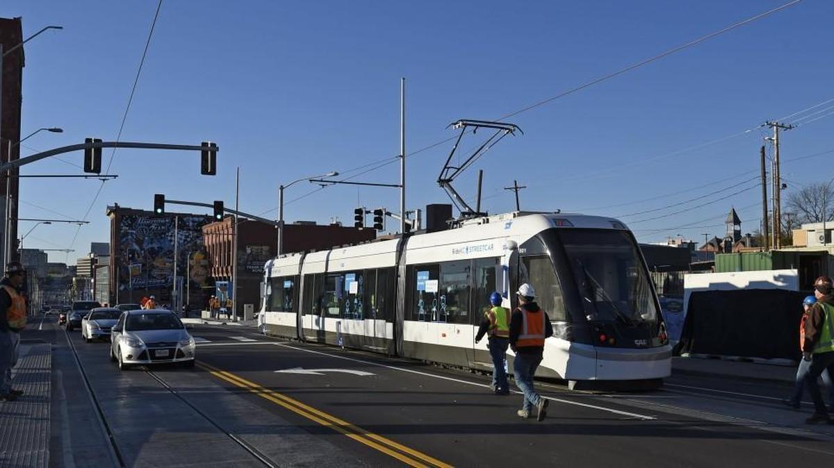 Kansas City’s newest streetcar took to the rails early Thursday for its first electrical test. Streetcar No. 801 emerged from its home in the River Market and, under the watchful eye of a crew, began making its way along the entire route.