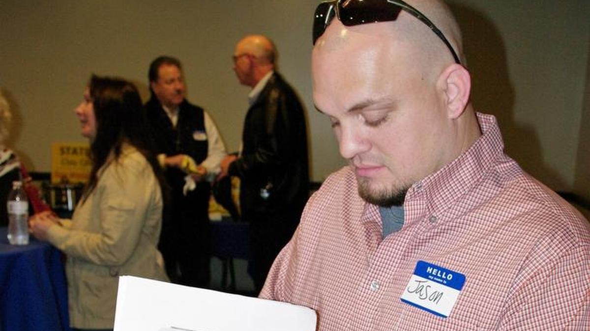 In this 2018 file photo, Jason Withington glanced through stacks of petition signatures in support of an effort to get the Missouri State Auditor to take a close look at Clay County government. That initiative was successful and Missouri State Auditor Nicole Galloway released the findings of her audit on Wednesday.