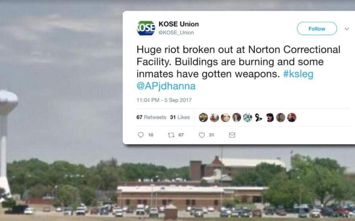 An emergency log shows correctional officers considered lethal force during a riot at Norton Correctional Facility earlier this week.
