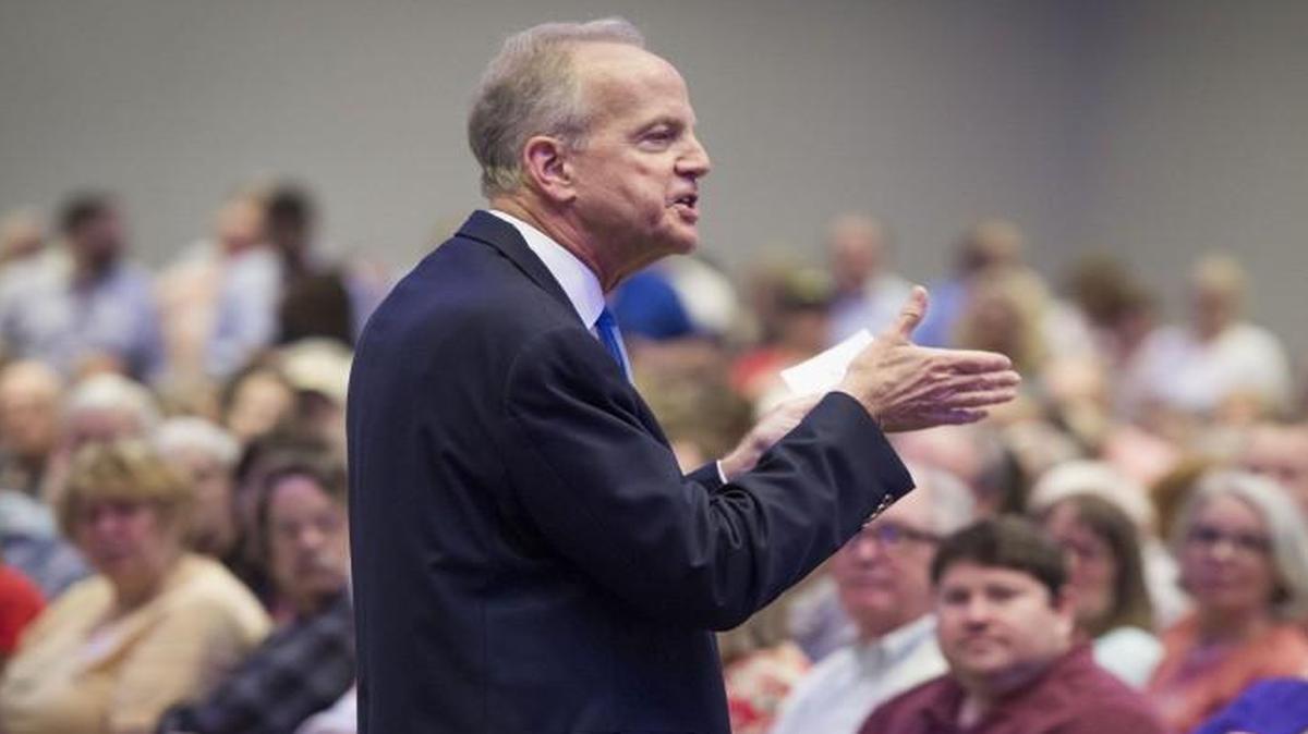 U. S. Sen. Jerry Moran talked about health care, education and Attorney General Jeff Sessions during a town hall Monday morning in Lenexa.