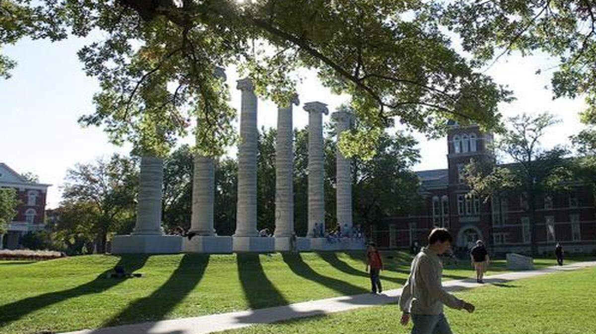 
The campus of the University of Missouri in Columbia.
