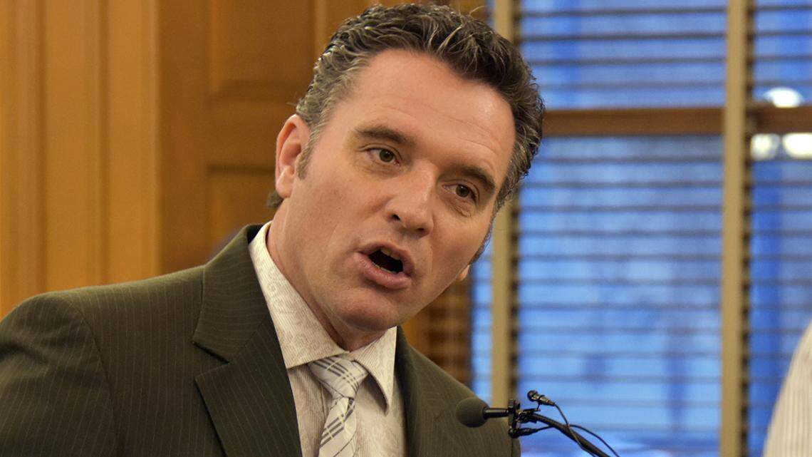 Kansas Senate President Ty Masterson. Masterson had pushed to limit extra pay for nurses to hospitals without “counterproductive” mandates that included vaccine mandates.
