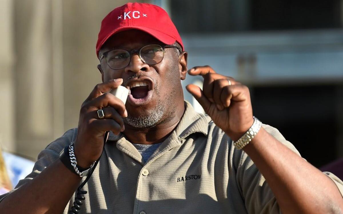 During a vigil Sunday night at Barney Allis Plaza, Kansas City Mayor Sly James gave an impassioned speech about the senseless killing of 50 people who early Sunday in a gay nightclub in Orlando, Fla.