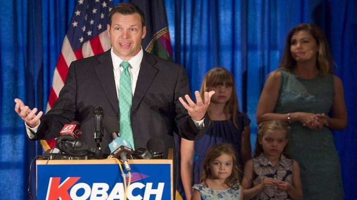 Kansas Secretary of State Kris Kobach launced a campaign for governor earlier this month.