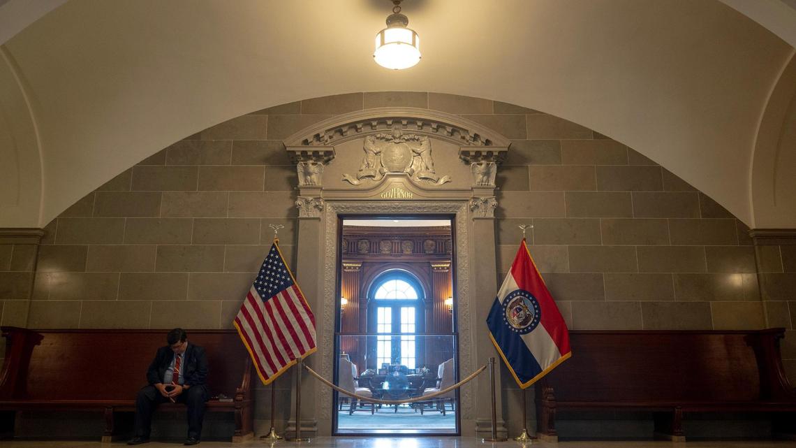 The Missouri Governor’s ceremonial office is seen at the Capitol building on Tuesday, Aug. 8, 2023, in Jefferson City, Mo.
