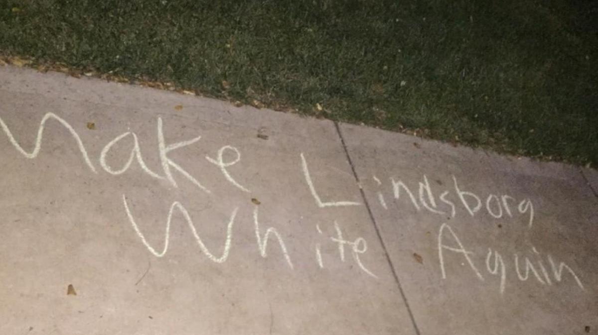 Racist graffiti appeared last month on the campus at Bethany College in Lindsborg, Kan.