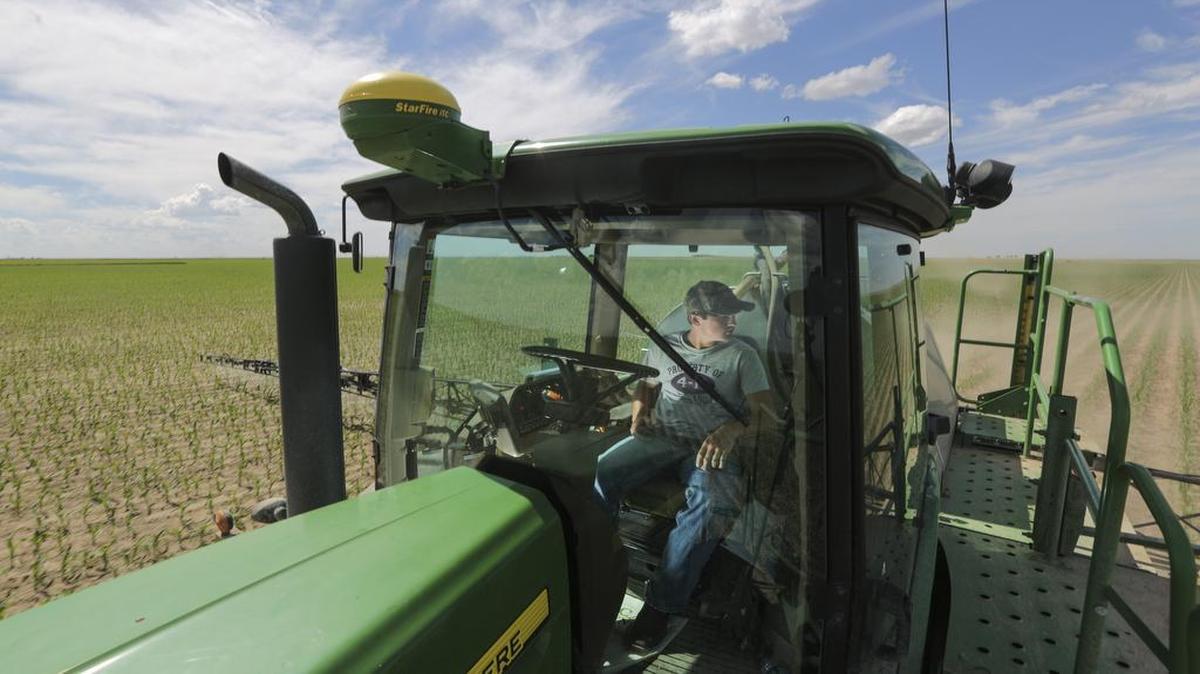 
In western Kansas, where water is scarce, farmers can produce a good corn crop with about 20 inches of water annually. But the region only gets about 14 to 16 inches of rain in a good year. During the recent years-long drought, many western Kansas counties received 5 to 7 inches of rainfall.
