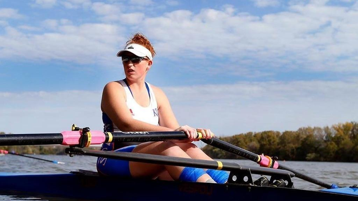 James and Amanda Tackett’s daughter, Daisy Tackett, allegedly was sexually assaulted by a football player at the Jayhawker Towers dormitory. The couple have sued the university, alleging that it falsely advertised the dorms as safe. Daisy Tackett was a member of the KU rowing team.