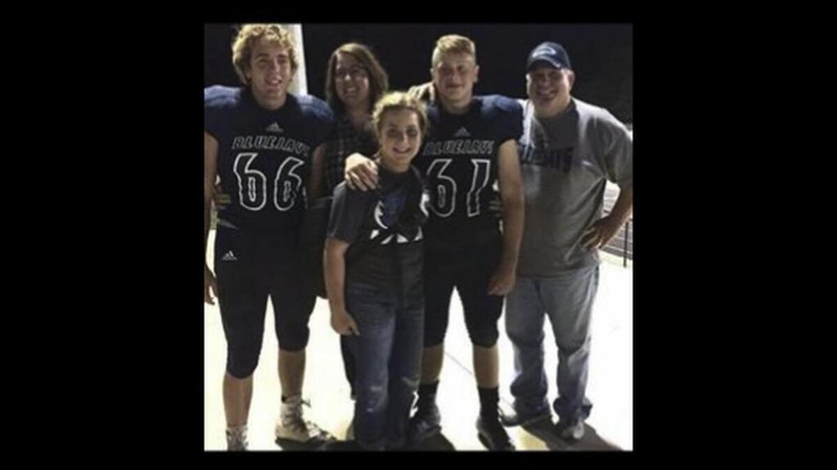 Members of the Ukele family of Sabetha, Kan., are shown all together, just hours before tragedy took two of their lives.
