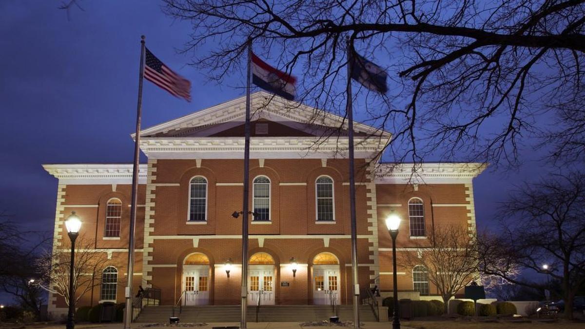 The Platte County Courthouse in Platte City, Mo.