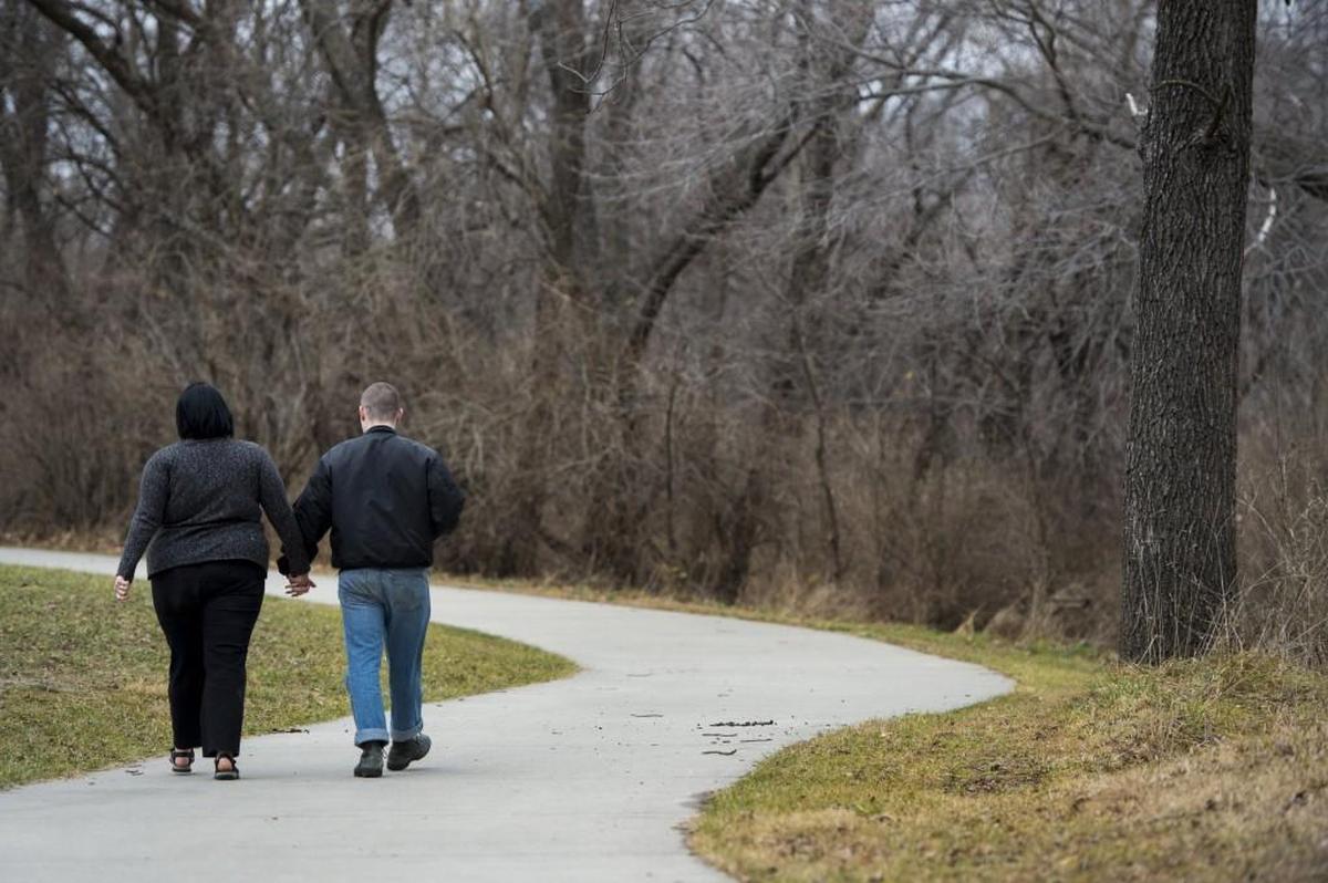 Sammy and Dylan Knowles spent time together at their favorite park in Lansing before Dylan left for the Navy and basic training.