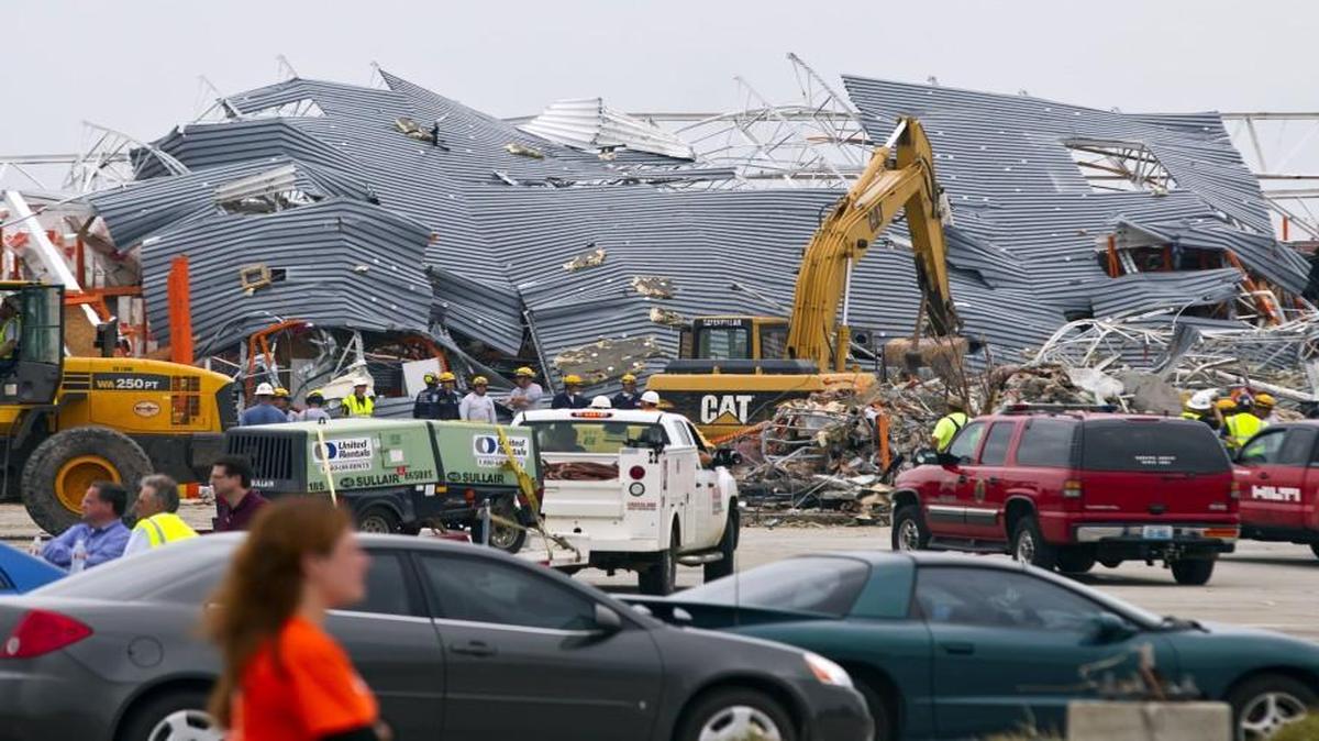 The Home Depot in Joplin, Mo., lay in ruins after the EF-5 tornado that swept through the city’s central core.