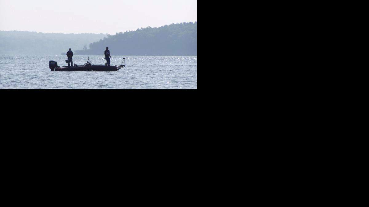 
Pro fishermen compete in a musky tournament at Pomme de Terre Lake
