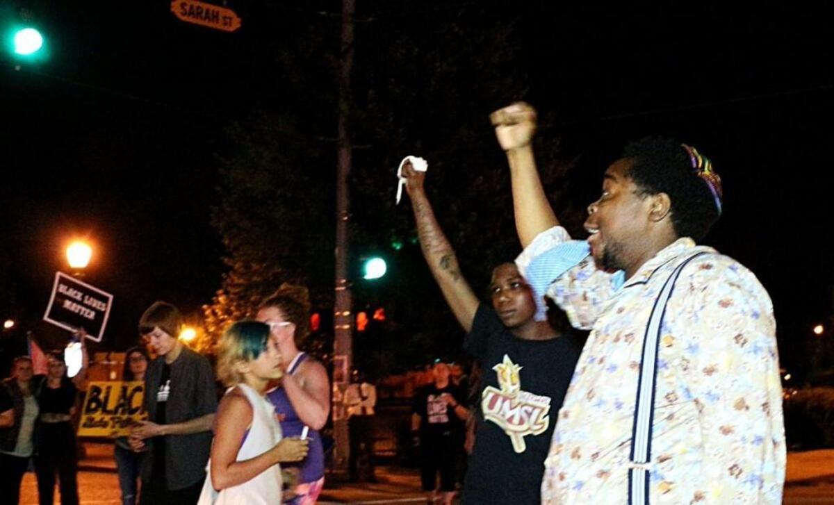 A rally on behalf of a black trans woman killed by St. Louis police was held Wednesday night.