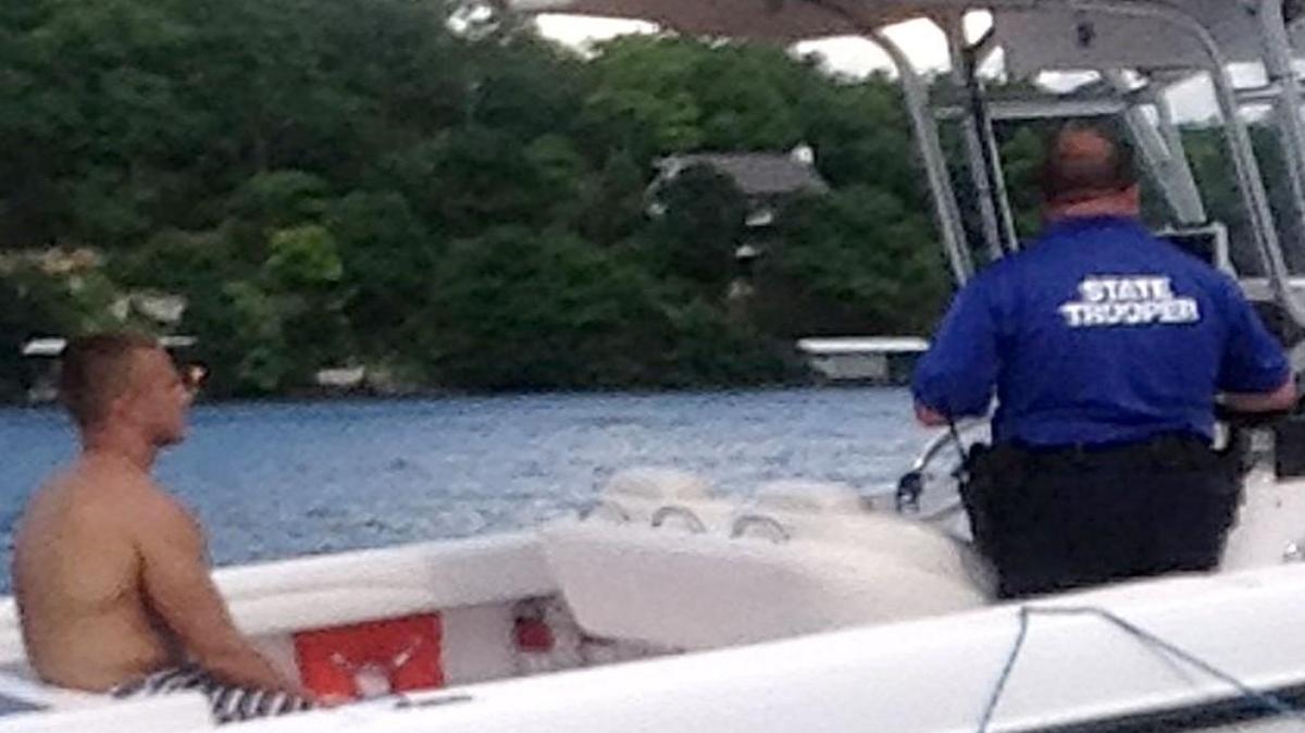 Trooper Anthony Piercy (right) took Brandon Ellingson into custody on May 31, 2014, on the Lake of the Ozarks. A short time later, Ellingson was ejected from Piercy’s boat and drowned while in handcuffs.