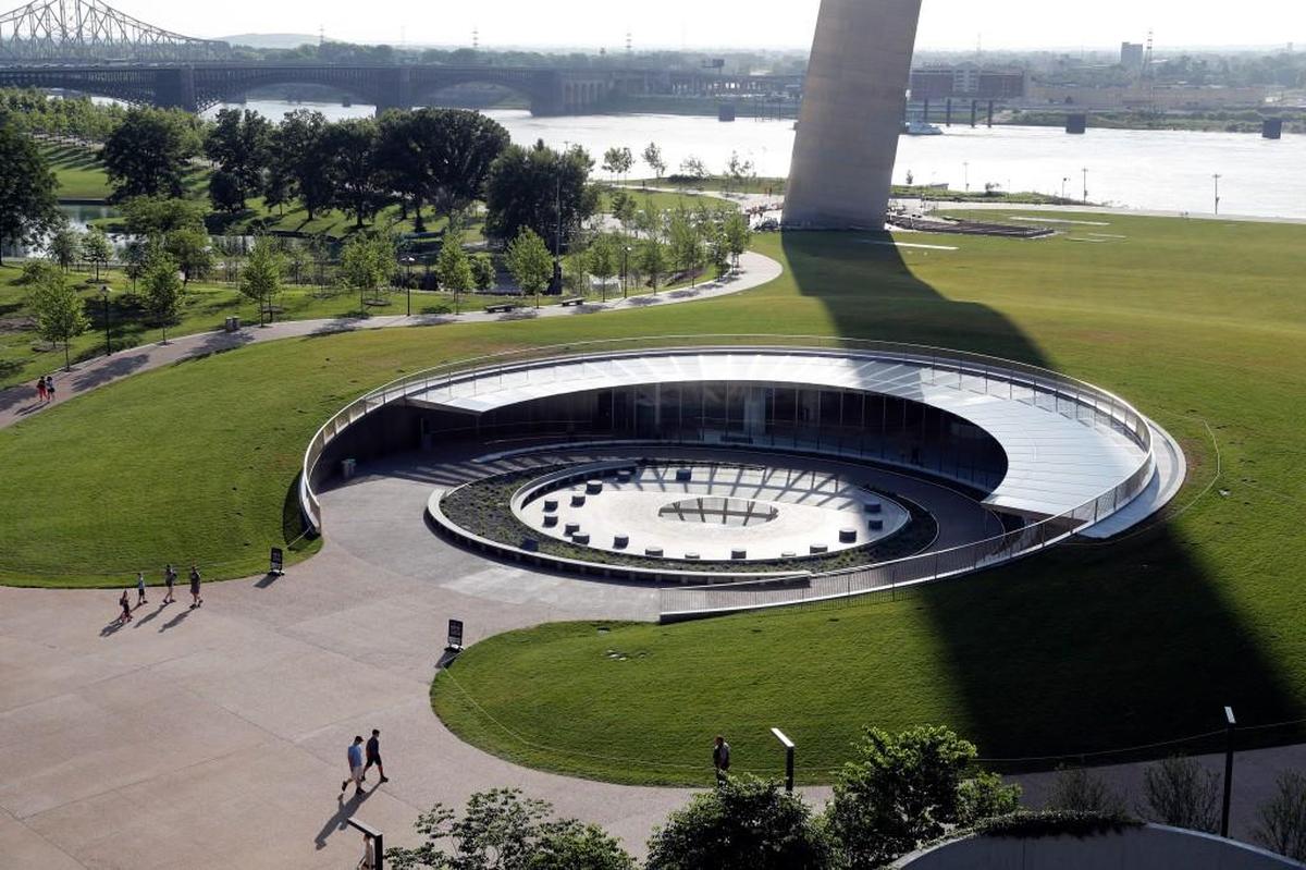 The new entrance to the Gateway Arch in St. Louis.