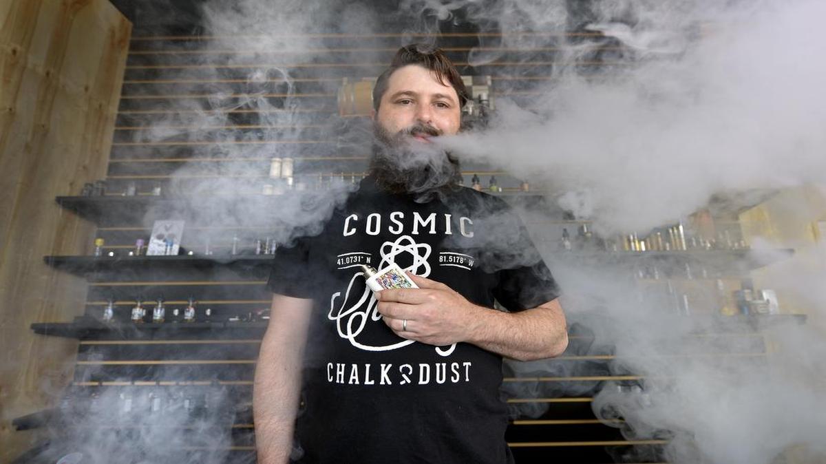 
Jonathan Brower is owner of Waldo Vapes at 7234 Wornall Road, which is something akin to a java-free coffee shop.

