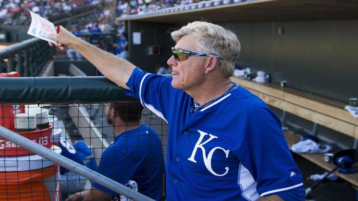 
Royals first base coach Rusty Kuntz 

