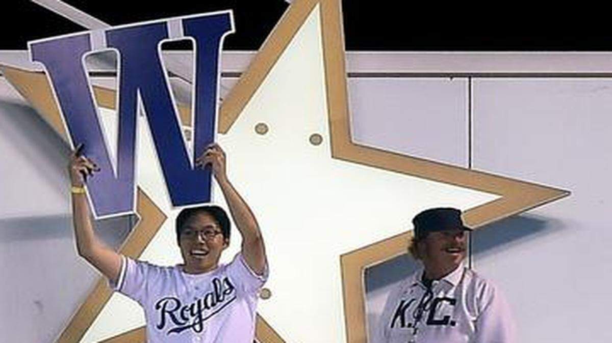 
SungWoo Lee, a diehard Royals fan from South Korea, visited Kansas City in August just when the Royals ascended to the top of the AL Central. 
